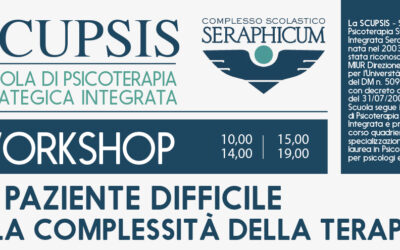Workshop Prof. Maurizio Pompili “Il paziente difficile e la complessità della terapia”.